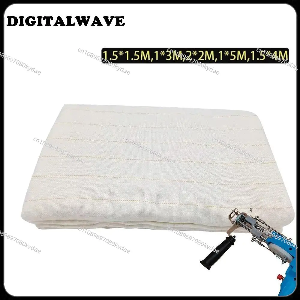 

1.5*4 meter Monk Cloth Tufting Cloth Marked Lines Woven for Making Garments DIY Monk Cloth Carpet Tapestry Rug Making Needlework