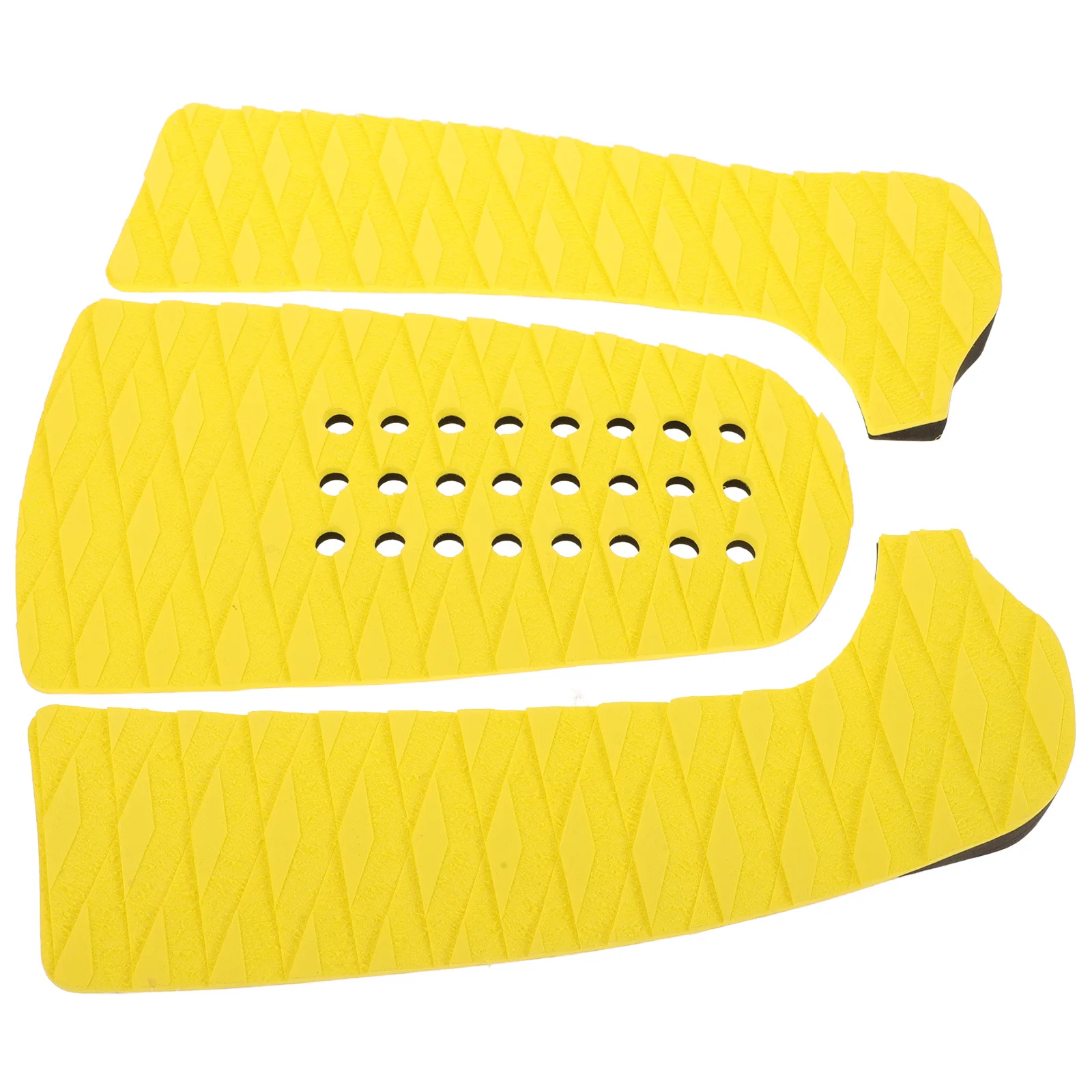 

EVA Non-slip Surfboard Pads Soft Yellow Hole Deck Tail Heel Pad Adhesive Cut Shape Supplies Anti-slip Traction Pads for Water