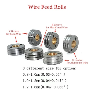 Roda de rolo para alimentador Mig Wire, máquina de alimentação do motor, 76ZY-02AV 7ZK-76ZY02AV, 30x10x12mm, 2Pcs