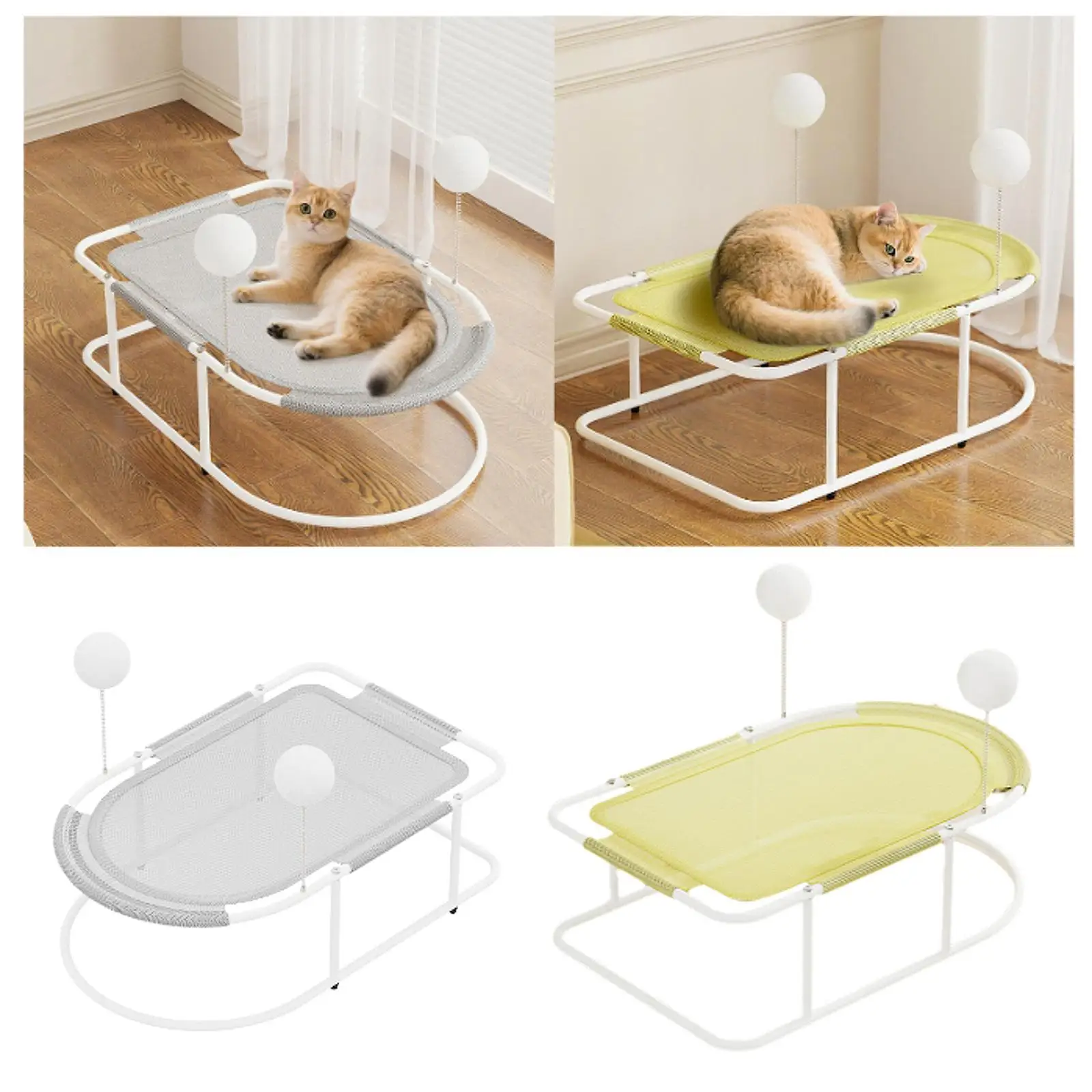 Elevated Pet Bed Pet Supplies Furniture Cat Lounge Chair Cat Hammock Bed Pet Cot For Rabbit Small Dogs Puppy Four Seasons Kennel