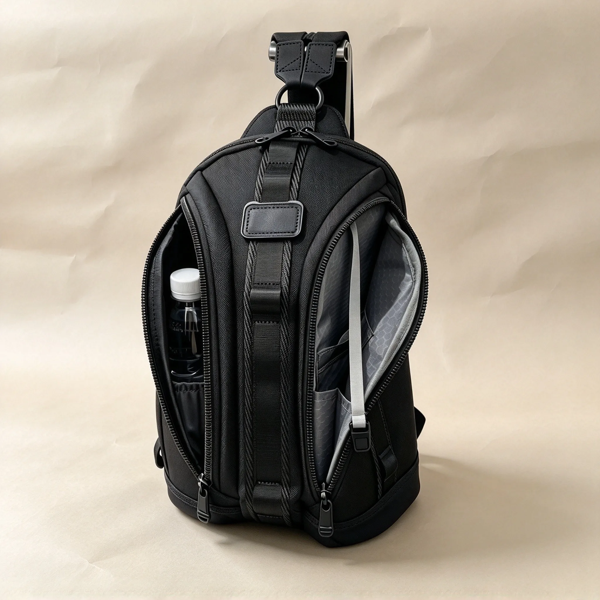 Men's Ballistic Nylon Crossbody Bag, Trendy Business Multi-functional Chest Sling Pack view 6