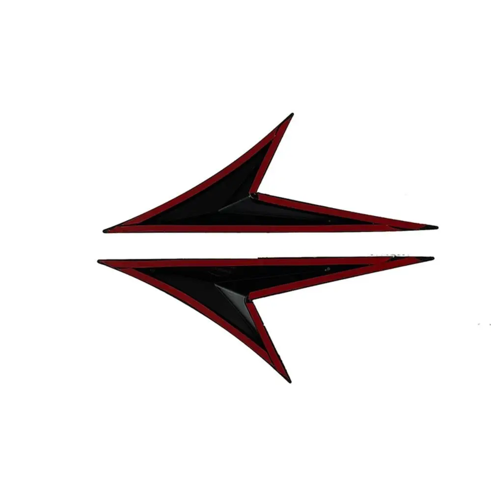 

1 пара прочных автомобильных наклеек-спойлеров для тюнинга авто, креативные наклейки из карбонового волокна для стайлинга автомобиля