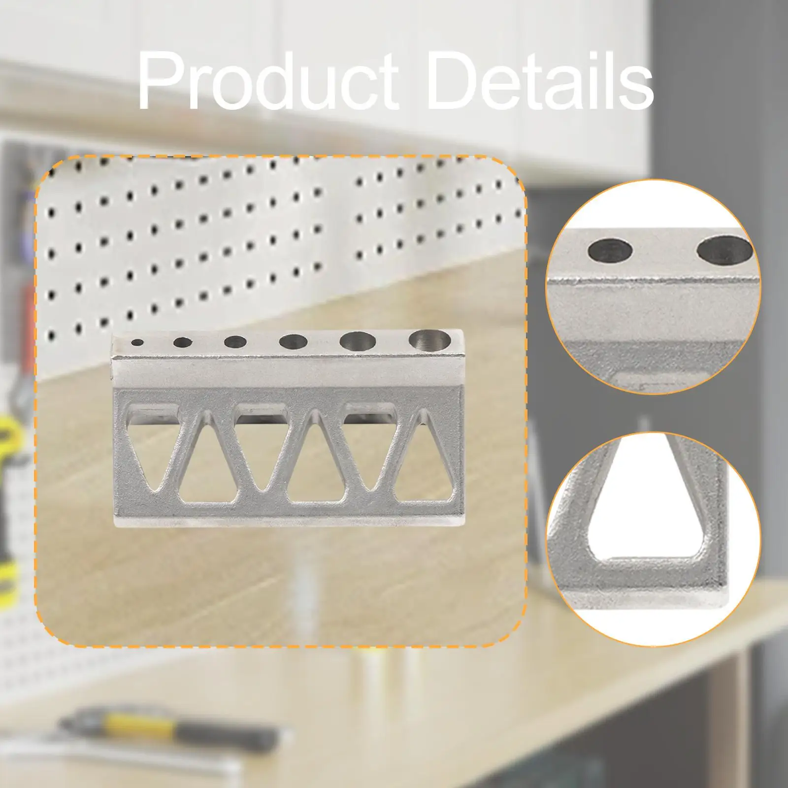 Maschera per trapano per tubi Ritagli per finestre triangolari Maschera per trapano per fori per tubi in acciaio inossidabile