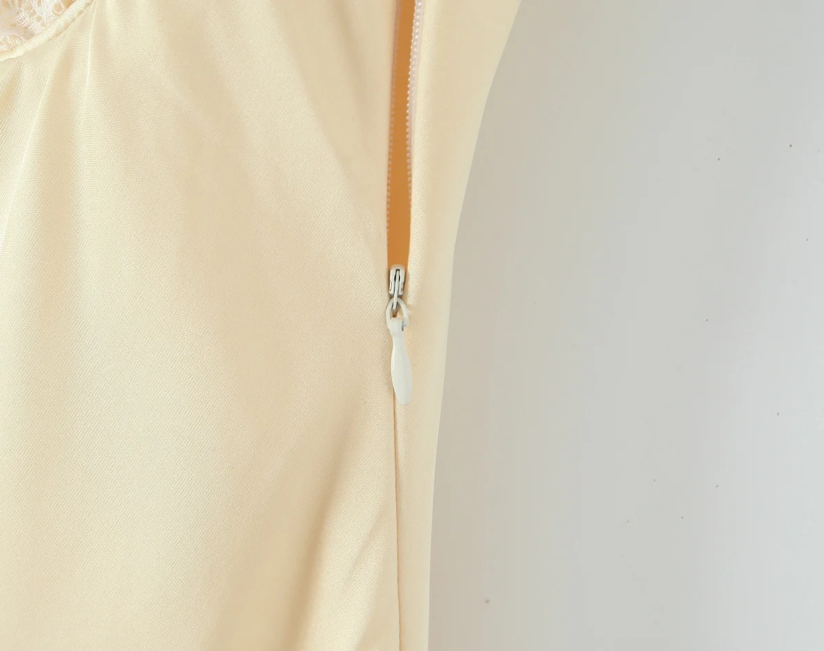 Maxdutti الفرنسية مثير فستان الحفلات الساتان الحد الأدنى الدانتيل الربط فستان بحزام فستان المرأة ، فساتين للمرأة #5