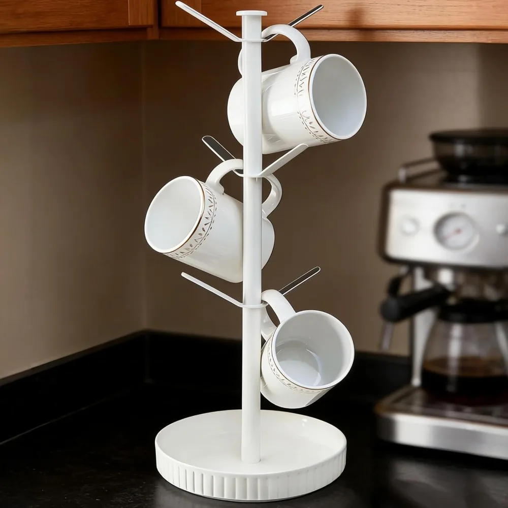 

Керамическая подставка для кружек, устойчивая настольная подставка для кружек объемом 20 унций, хранение для кофейного бара