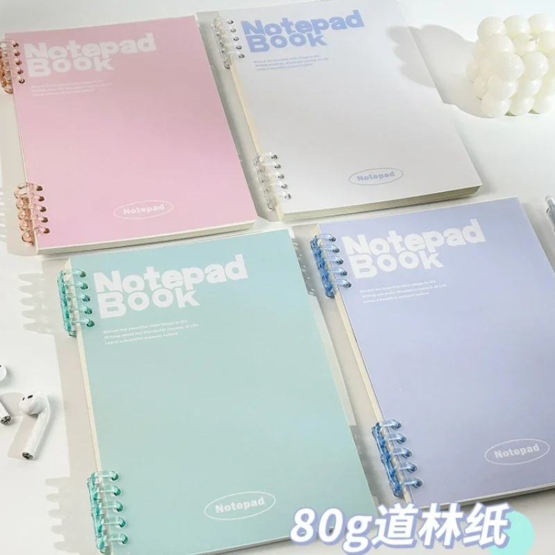 A5 Detachable Loose-Leaf Notebook 60 Sheets Horizontal Line Paper Book Korean Stationery Students Writing Office School Supplies