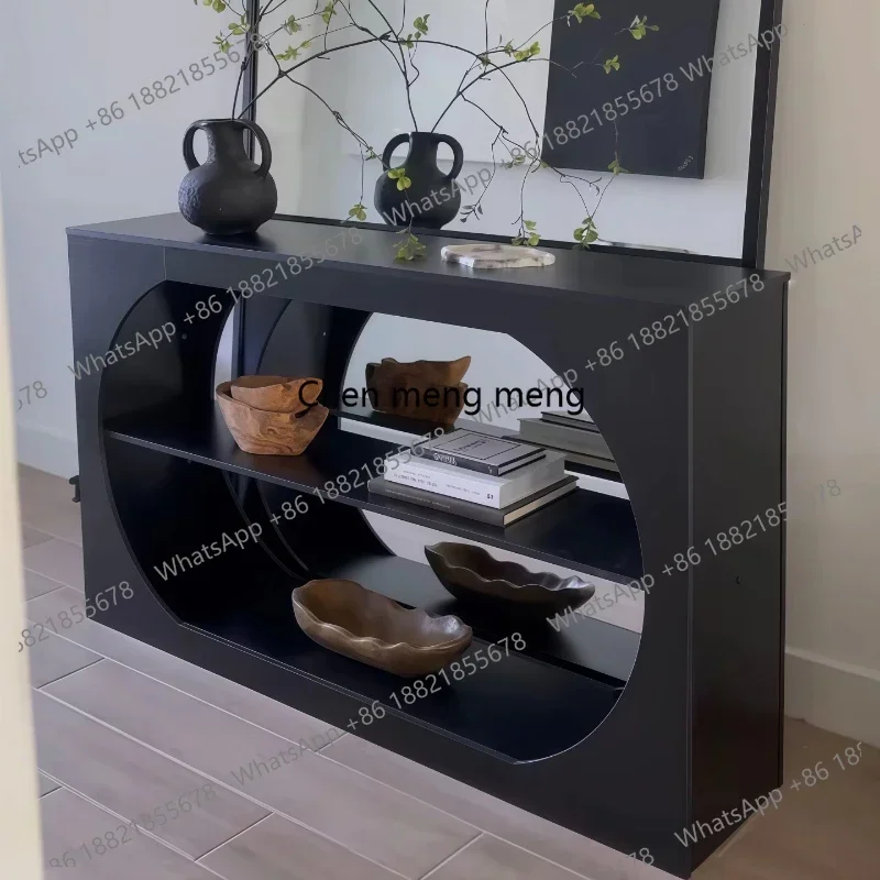 

Z136 Entrance solid wood decoration entrance entrance desk case side table against the wall long sofa back few