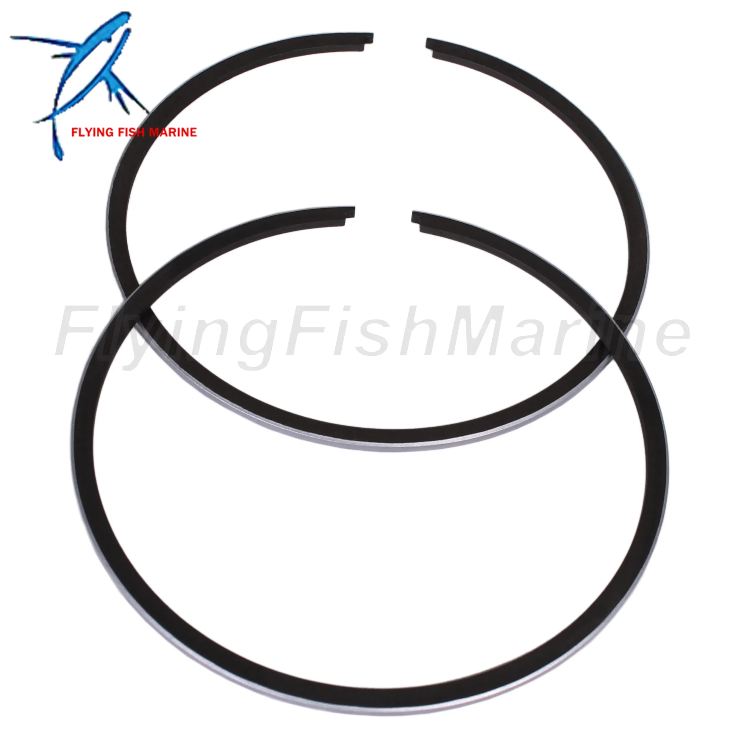 Outboard Motor 39-831255A6 STD Piston Ring for Mercury Quicksilver Mariner 30HP 40HP 45HP 50HP 55HP 60HP, 76mm STD, 2 PCS