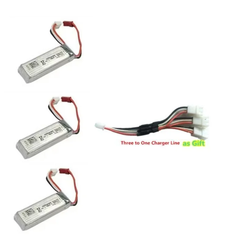 7.4V 500mAh Batterij Voor A310 Afstandsbediening Vliegtuig A310 Borstelloze RC Vliegtuig Batterij Vliegtuigen Onderdelen Accessoires USB Lijn