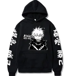 Bakugou Katsuki Graphic Printed Hooded Anime My Hero Academia Sweatshirt Men Women Hoodies Casual Streetwear Harajuku Pullover