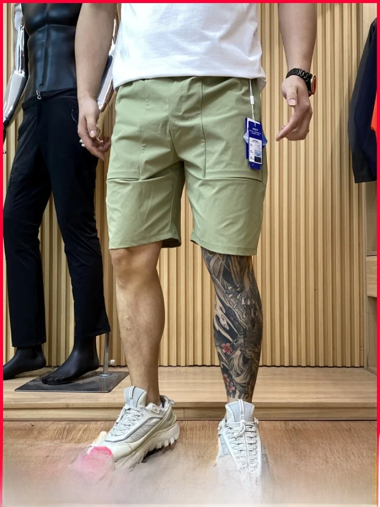 

Tech Fabric Shorts Men's Outdoor Summer Quick Dry Comfortable Sports Casual Shorts Standard Waist Nylon Lycra Blend