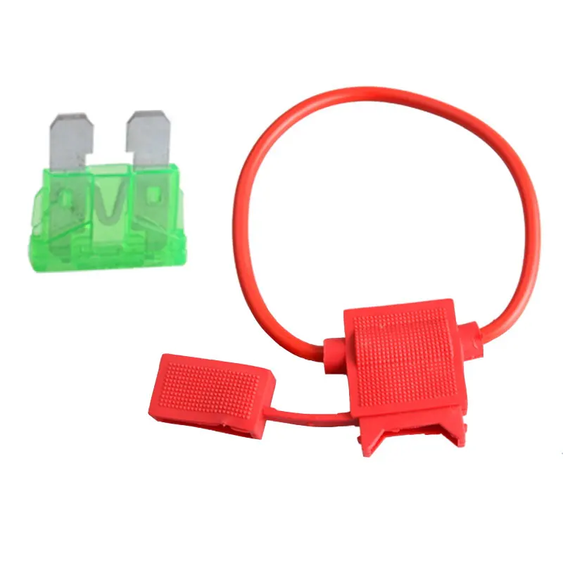 1Pcs ATC Blade Auto Fuse Holder with 1pcs Fuse 2A 3A 5A 7.5A 10A 15A 20A 25A 30A 35A 40A Medium Waterproof Car Fuse Socket