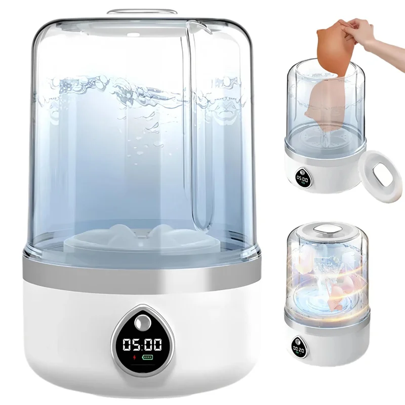 【OFF SHELF】Portable 1.4L Washing Machine, Compact Mini Design For Delicates& Light Garments, Ideal For Dorms, Apartments, Travel