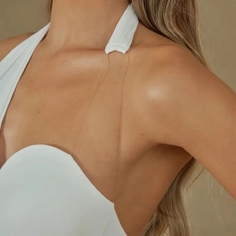 Body do tańca latynoamerykańskiego ZYM, seksowny krój, biało-czarne, do ćwiczeń i występów. # 25042