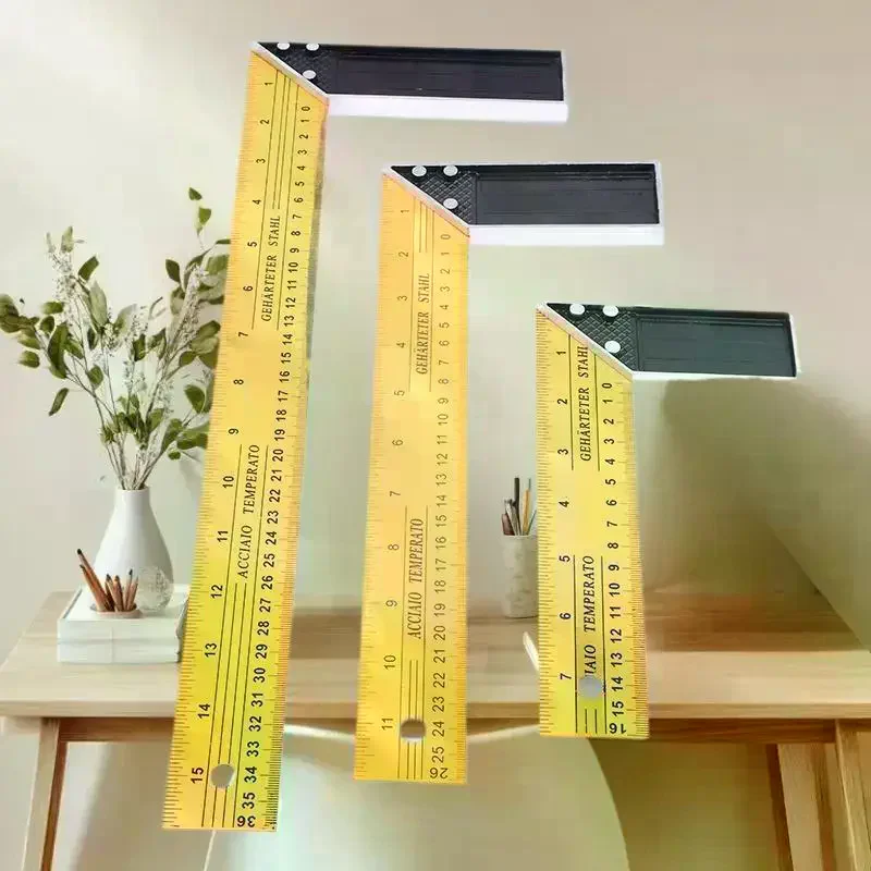 Metal Framing Squares for Woodworking: L-shaped Precision Ruler Multifunctional Tool