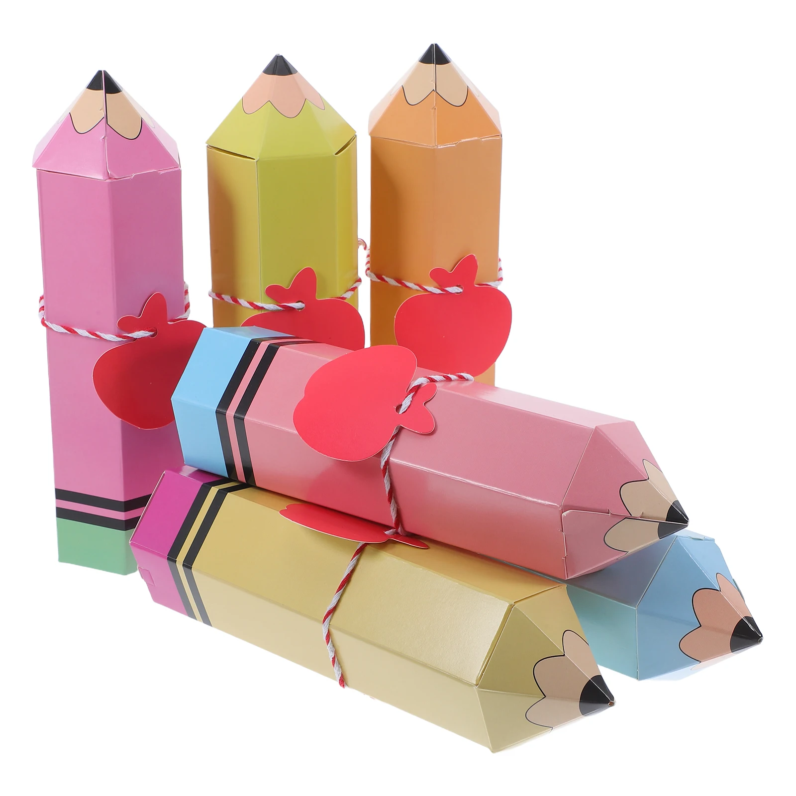 Pencil Packaging Box Back To School Treat Graduation Candy Container Snack Boxes Party Favor Supplies Paper Candy Box