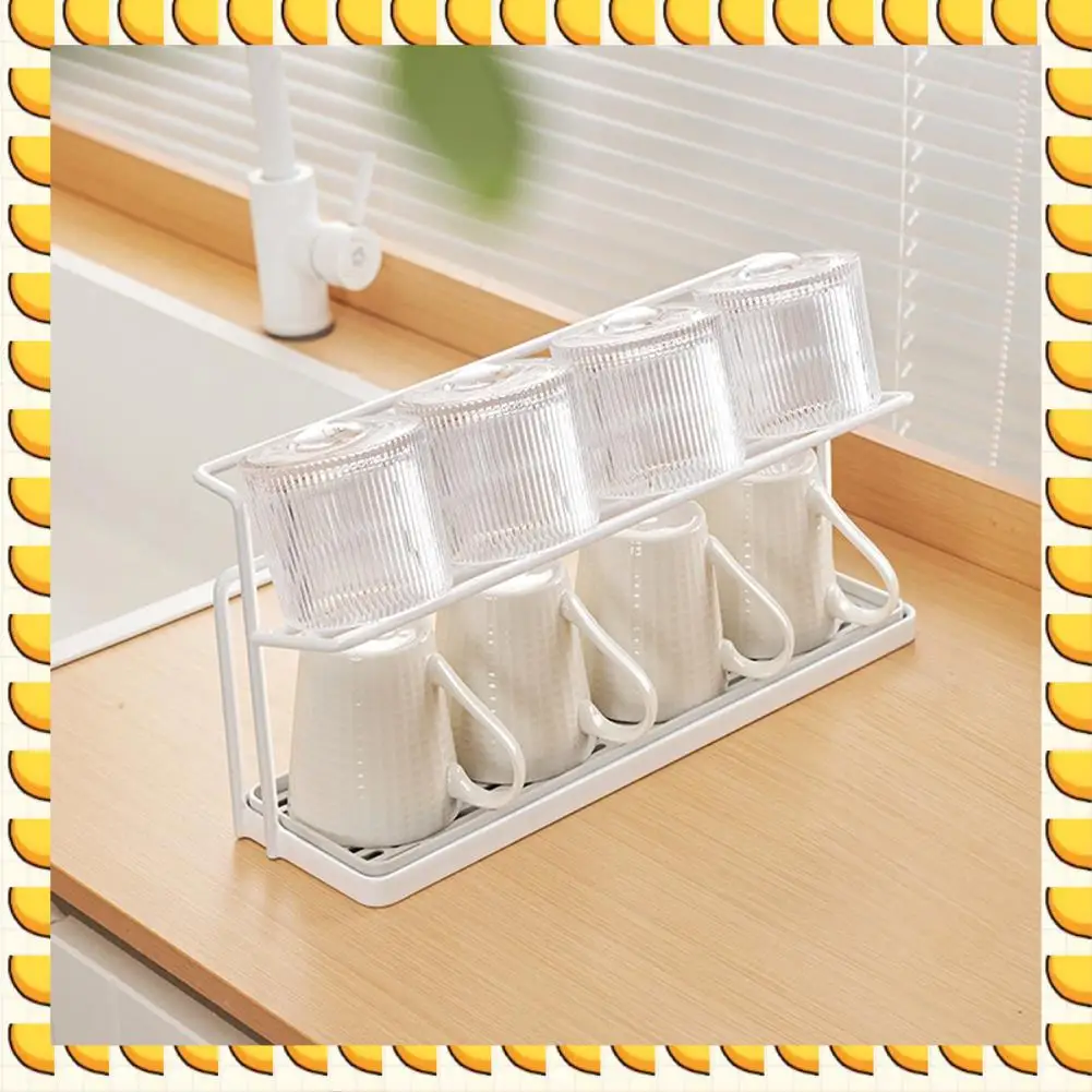 

BAAU Bottle Drying Rack Cup Storage Rack With Drainage Tray Kitchen Mug Organizing Rack