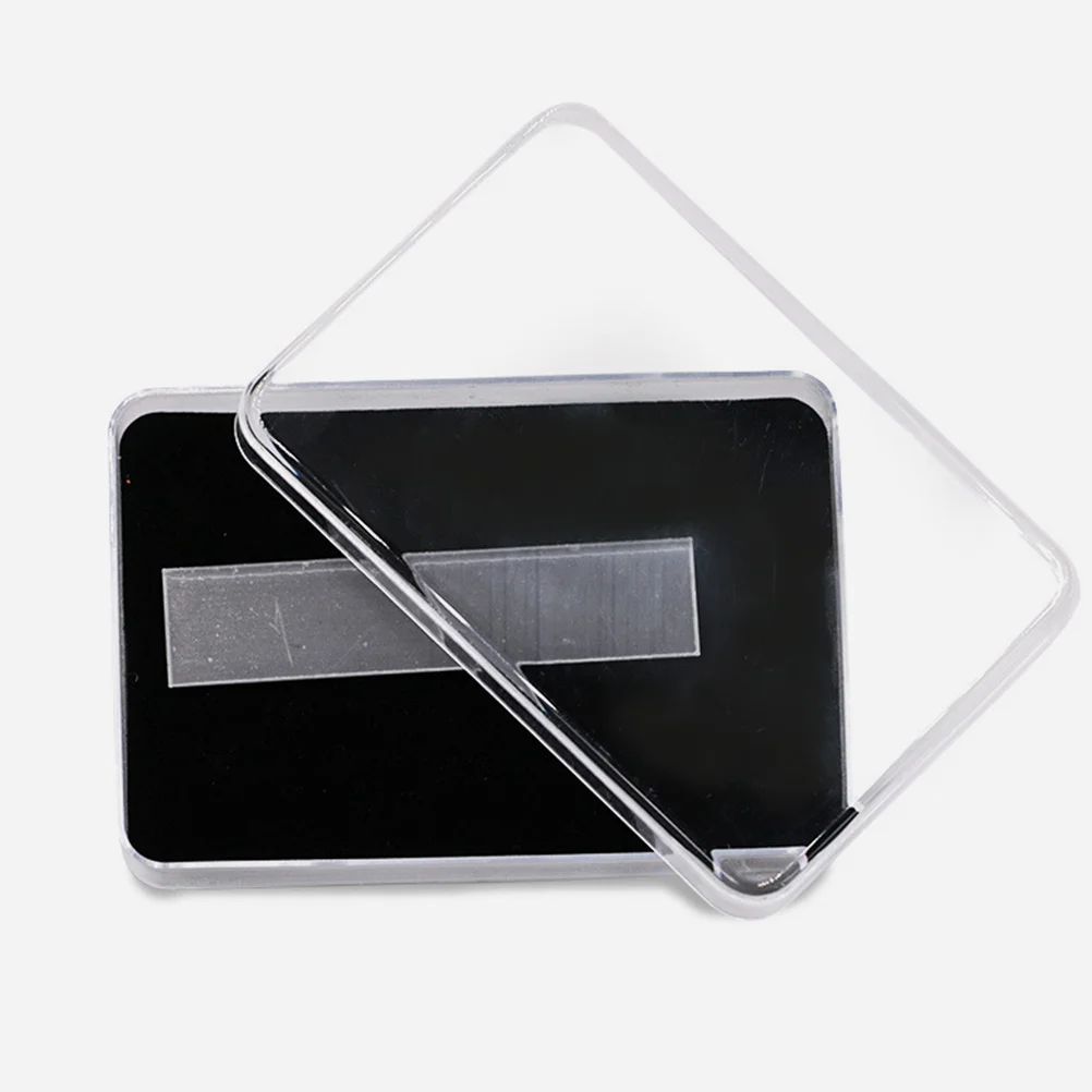 اضغط على صندوق تخزين شفاف مع أعواد عرض أكريليك، علبة تنظيم أدوات الأظافر المحمولة، صناديق تعبئة الأظافر المتينة لـ #2