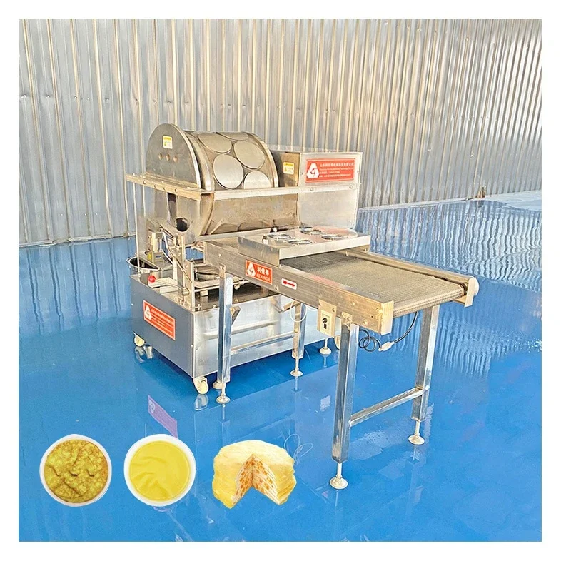 Gas electric and gas spring roll skin wrapping paper lumpia machine spring roll machine