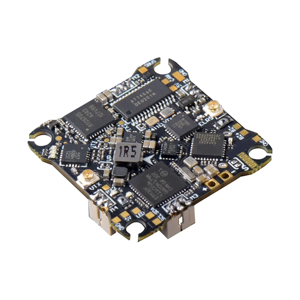 Controlador de vôo BFYLW F411ELVTX F411 12A 4 em 1 ESC 5.8G 400mW VTX ELRS 2.4G RX AIO 25,5X25,5mm 1-2S para drones FPV