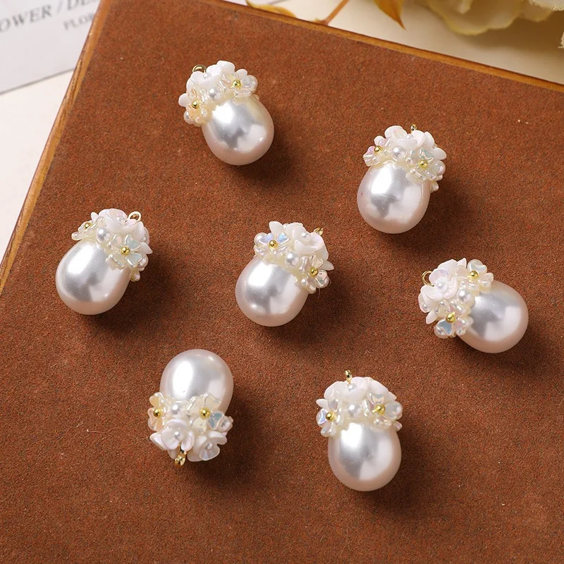 

Min order 10pcs/lot acrylic beads decoration handmade water drop shape floating locket beads diy jewelry garment hair accessory