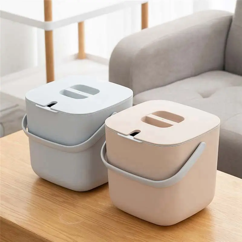 

(ABLP) Набор из 2-х компостных контейнеров для ежедневных органических отходов с крышкой, для кухни, с защитой от запаха, со съемным вкладышем