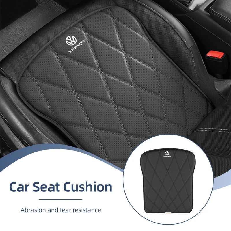 

Breathable Car Cushion Leather Non-slip Car Front Seat Cushion Protective Cover For VW Passat Golf Tiguan Polo Scirocco Jetta CC