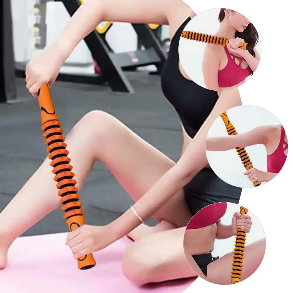 

Массажный ролик для йоги, массажер для мышц всего тела, для домашнего и офисного использования, для снятия целлюлита с спины и живота, многофункциональный