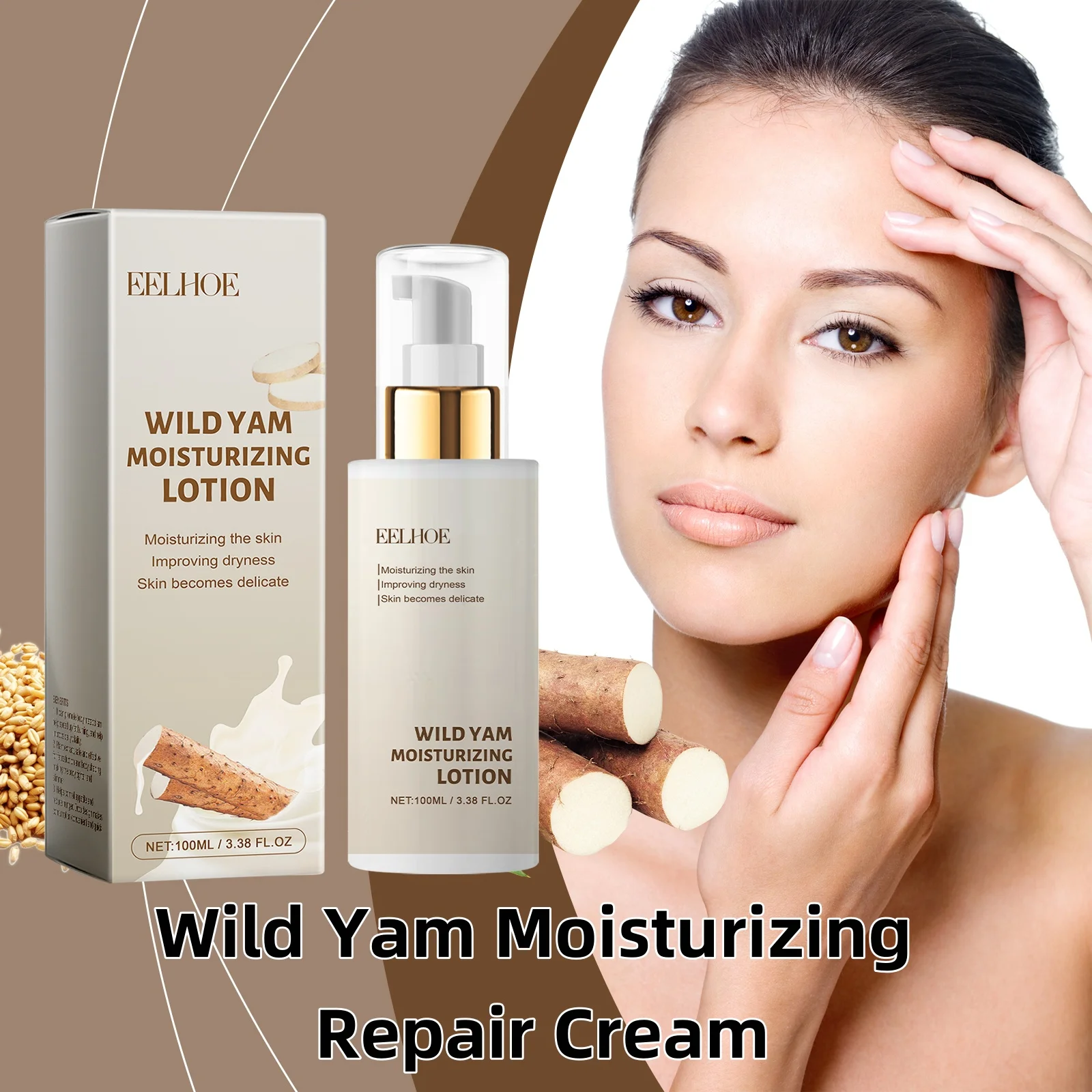 Wild Yam Moisturizing Repair Cream repairs skin radiance, nourishes and softens skin, reduces pigmentation and facial care cream