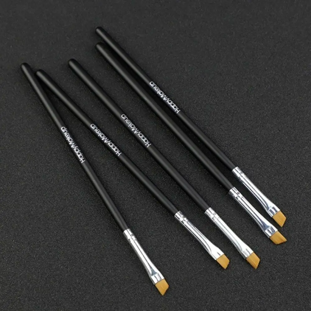 Hochwertige Holz Kabuki Gesicht Nasen bürsten profession elle kosmetische Pinsel Make-up Pinsel Augenbrauen Eyeliner Pinsel Lidschatten pinsel