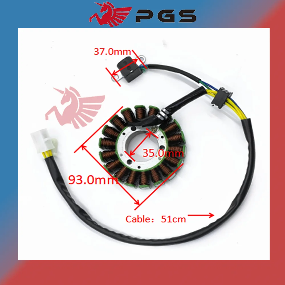 PGS Magnetic motor magneto stator suit For LINHAI 260cc 93mm Quad 4x4 UTV ATV QUAD GO KART 24001 93mm