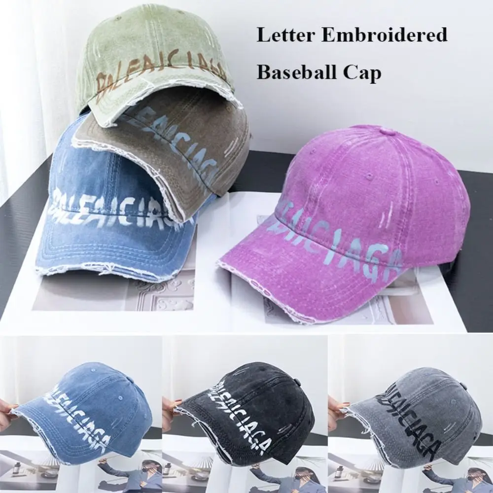 Letter Embroidered Baseball Cap Women Men Spring Summer Curved Brim Hats Unisex Outdoor Sports Hip Hop Hat