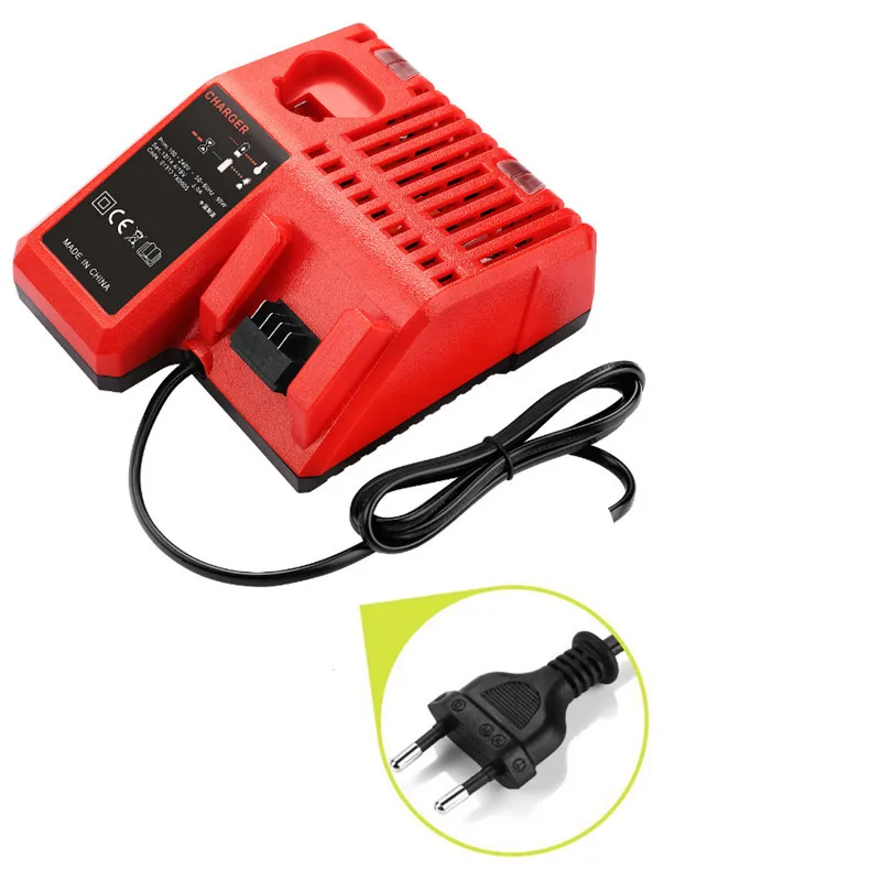 3A Li-ion Battery Charger for Milwaukee for M12 M18 48-11-1815 48-11-1828 48-11-2401 48-11-2402 EU Plug 110-240V Hight quality