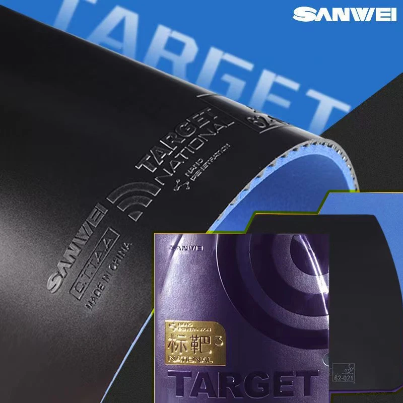 SANWEI TARGET 3 National Table Tennis Rubber Sticky Target Blue Sponge Target Ping Pong Cake Sponge