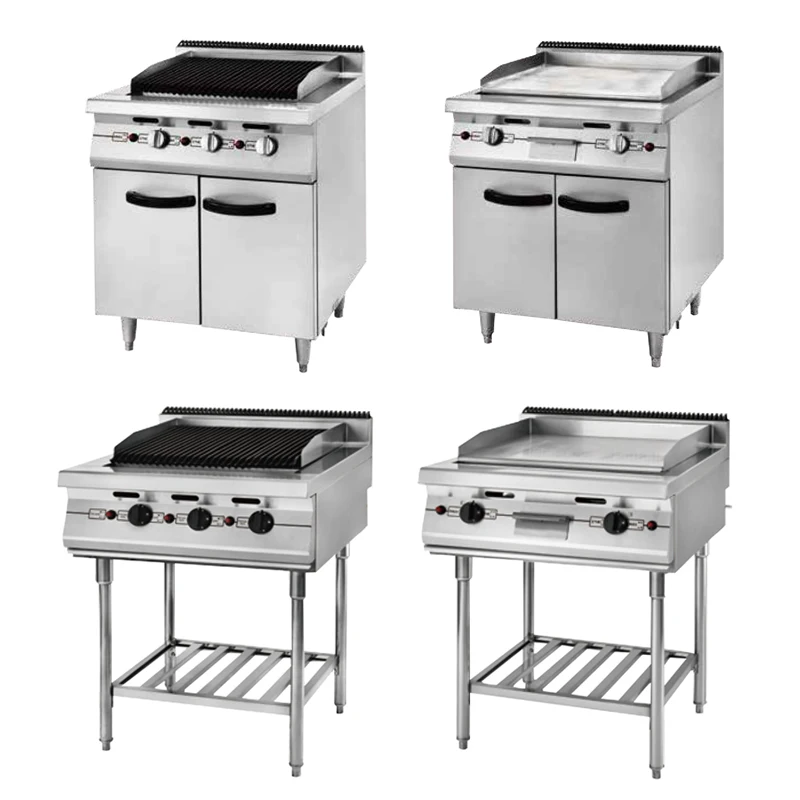 Commercial Kitchen  Griddle Flat Top Oven Multi-Function Standing Grill Machine Option Available
