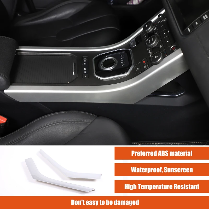 

For Land Rover Range Rover Evoque 2012-2018 Center Console Side Trim Strip Panel Cover ABS Sliver /carbon fiber Car Accessories
