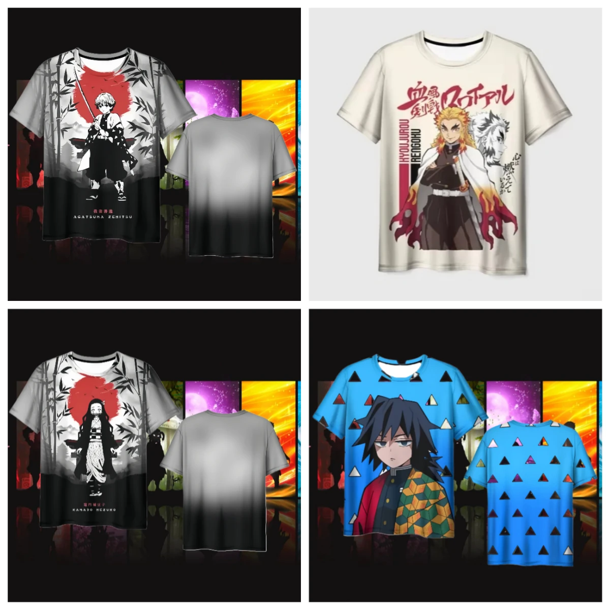 

25/26 последний хит продаж, аниме Demon Slayer серии, футболка с надписью аниме для фанатов, летняя футболка для взрослых и детей, повседневный модный топ