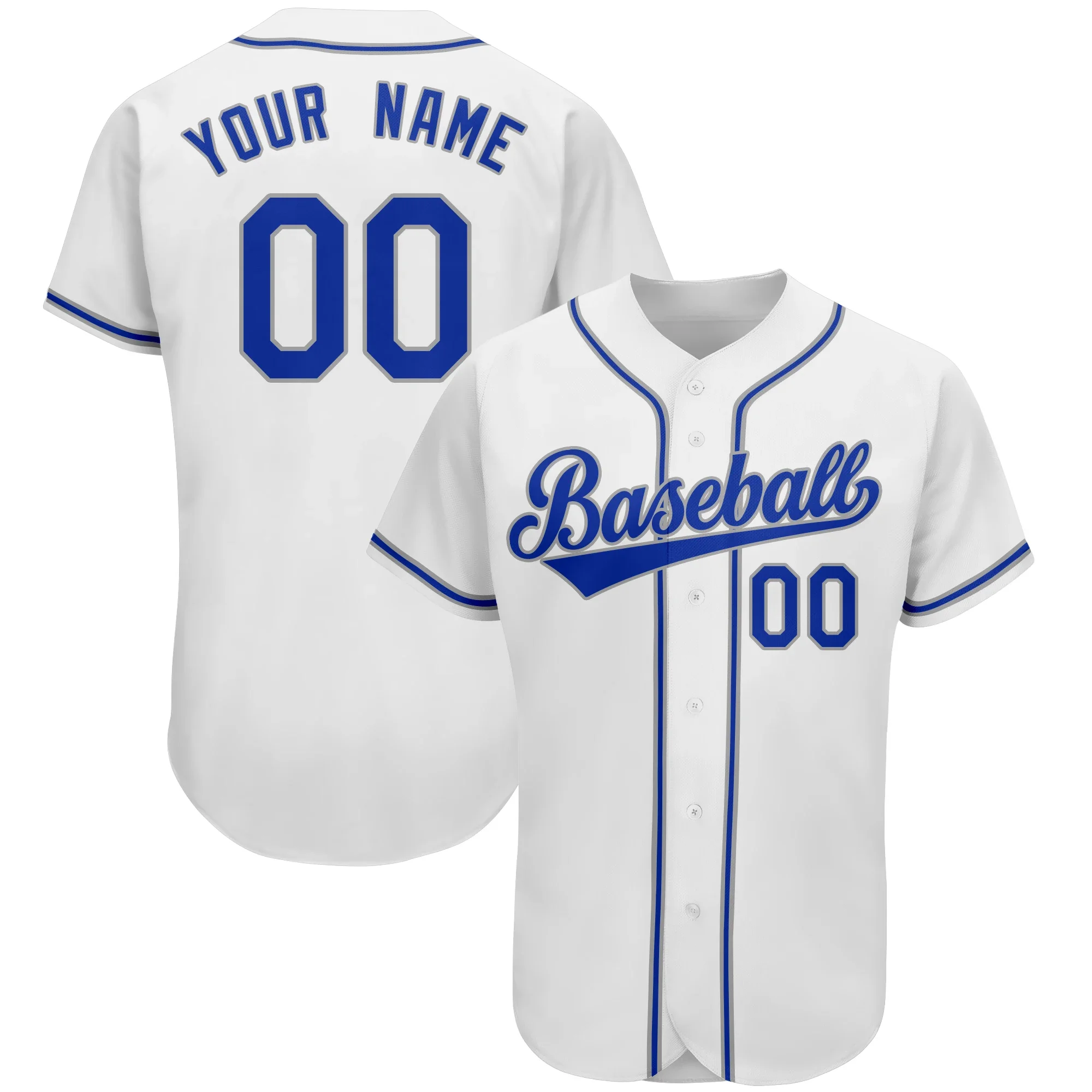 New Style Custom Baseball Jersey Team Training Uniform Printing Add Own Name Number Softball Sports White Green Men Ladies/Kids