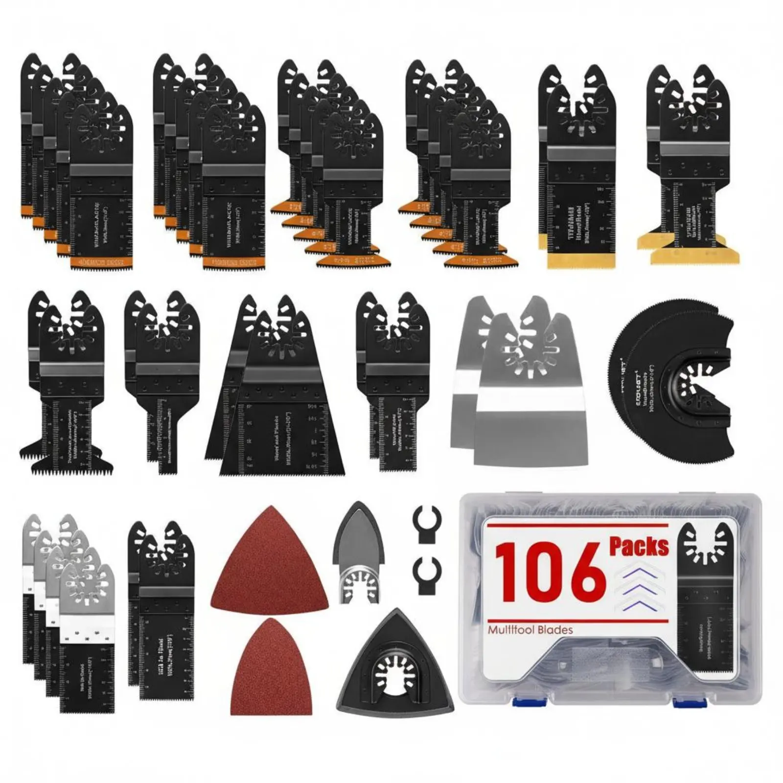 

Набор из 72 прочных биметаллических осциллирующих лезвий для универсального многофункционального инструмента