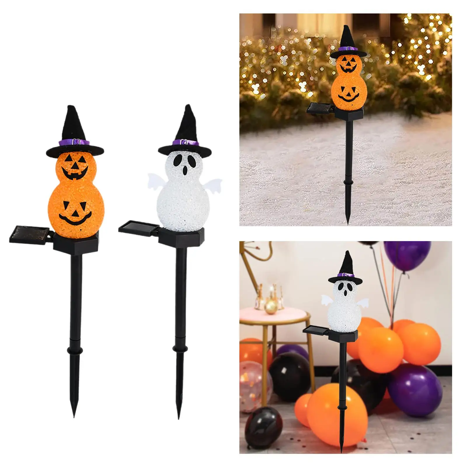 Halloween Stake Light Decorative Stake Halloween Pathway Light Halloween Decor for Party Decor Outdoor Garden Walkway Halloween image 4
