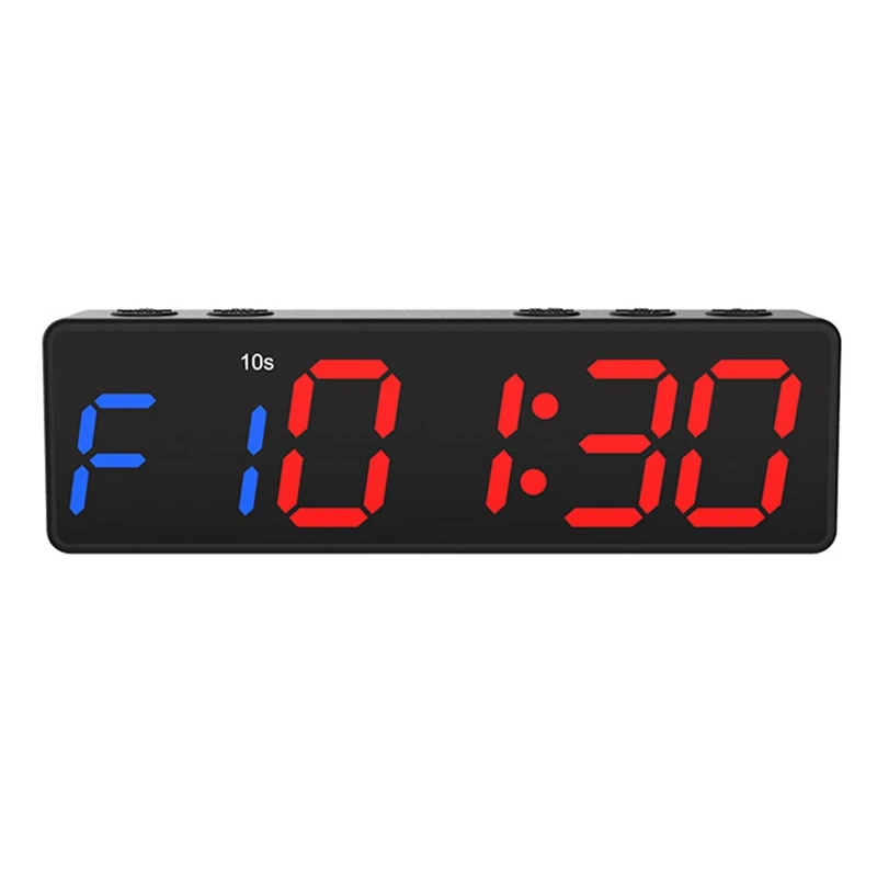 ABGR-Portable Gym Timer Interval Timer Workout Fitness Clock Countdown/UP/Stopwatch Magnetic USB Rechargable Fitness Timer
