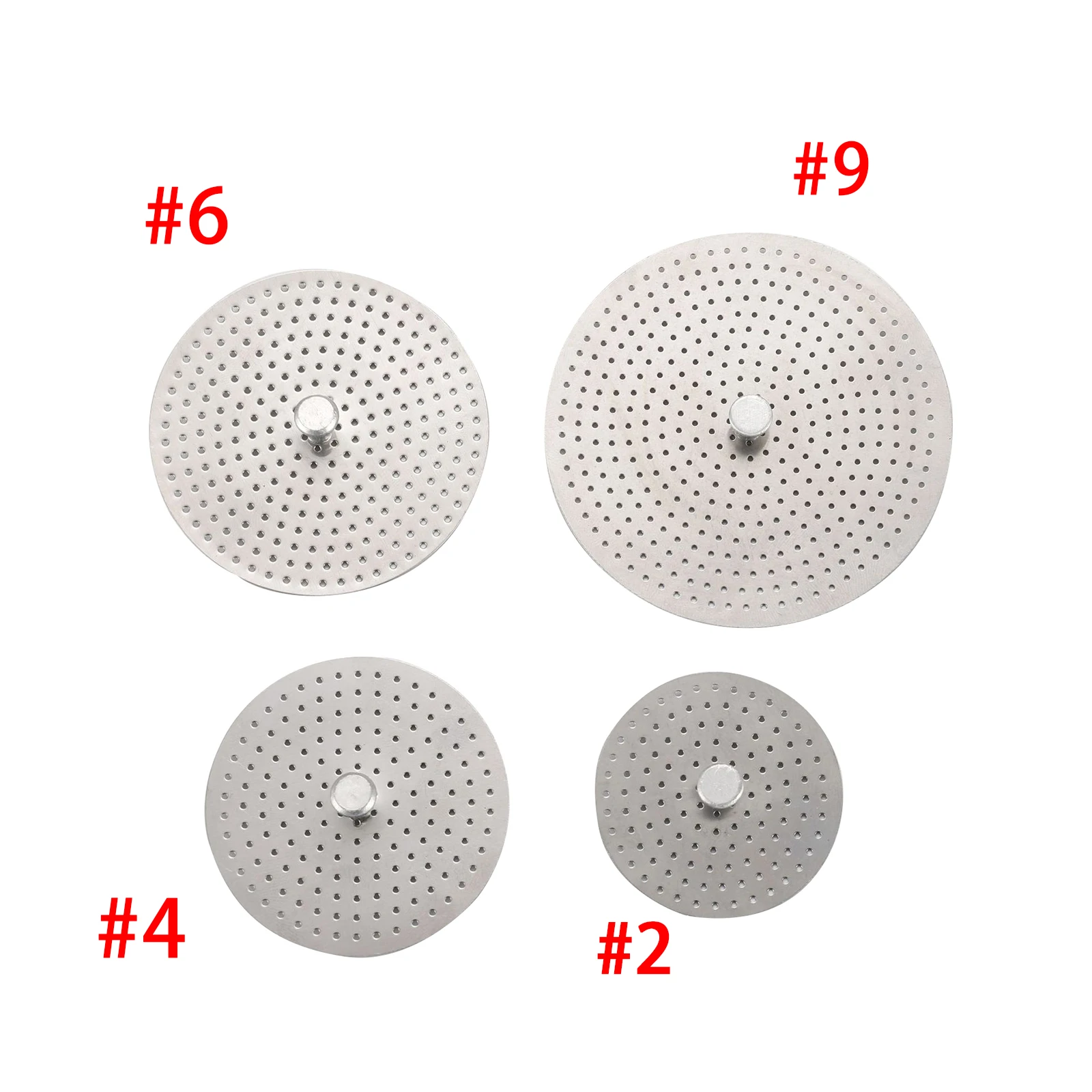 

Stainless Steel Filter Espresso Tamper Filter Moka Pot Pressed Powder Reducing Filter for Mocha Pot Coffee Pot Replacement