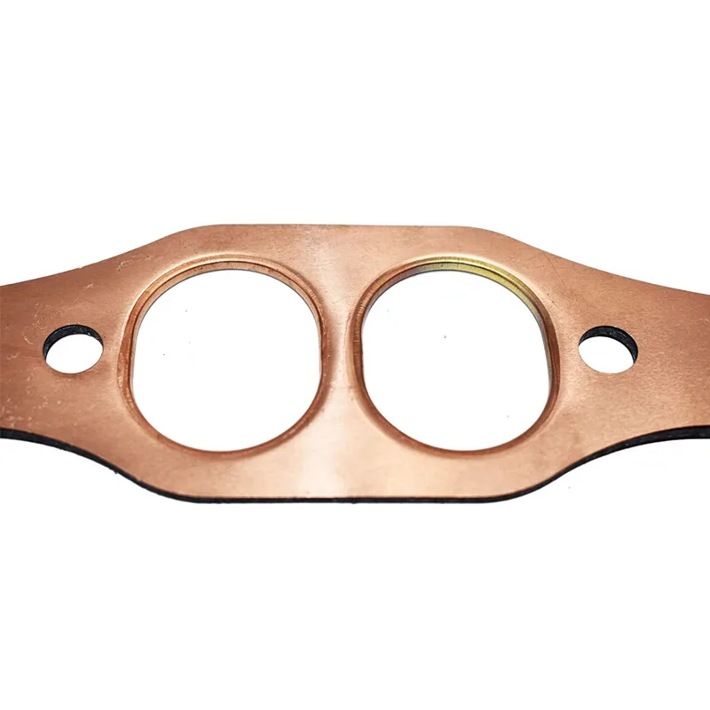 SBC Oval Port Copper Header Exhaust Gaskets For SB Chevy 327 305 350 Reusable