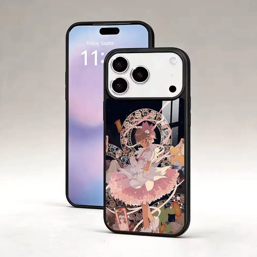 Anime C-Cardcaptor Sakura Phone Case For iPhone17,16,15,14,13,12,11 Plus,Pro Magnetic Supports Magnetic Wireless Charging