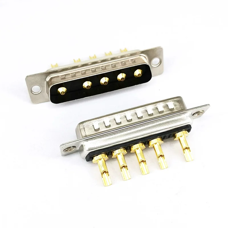 

20PCS DB Plug 5W5 30A Gold Plated Male / Female High Current Connector D-SUB Solder Type 5Pin Jack High Power Plug Socket D B5W5