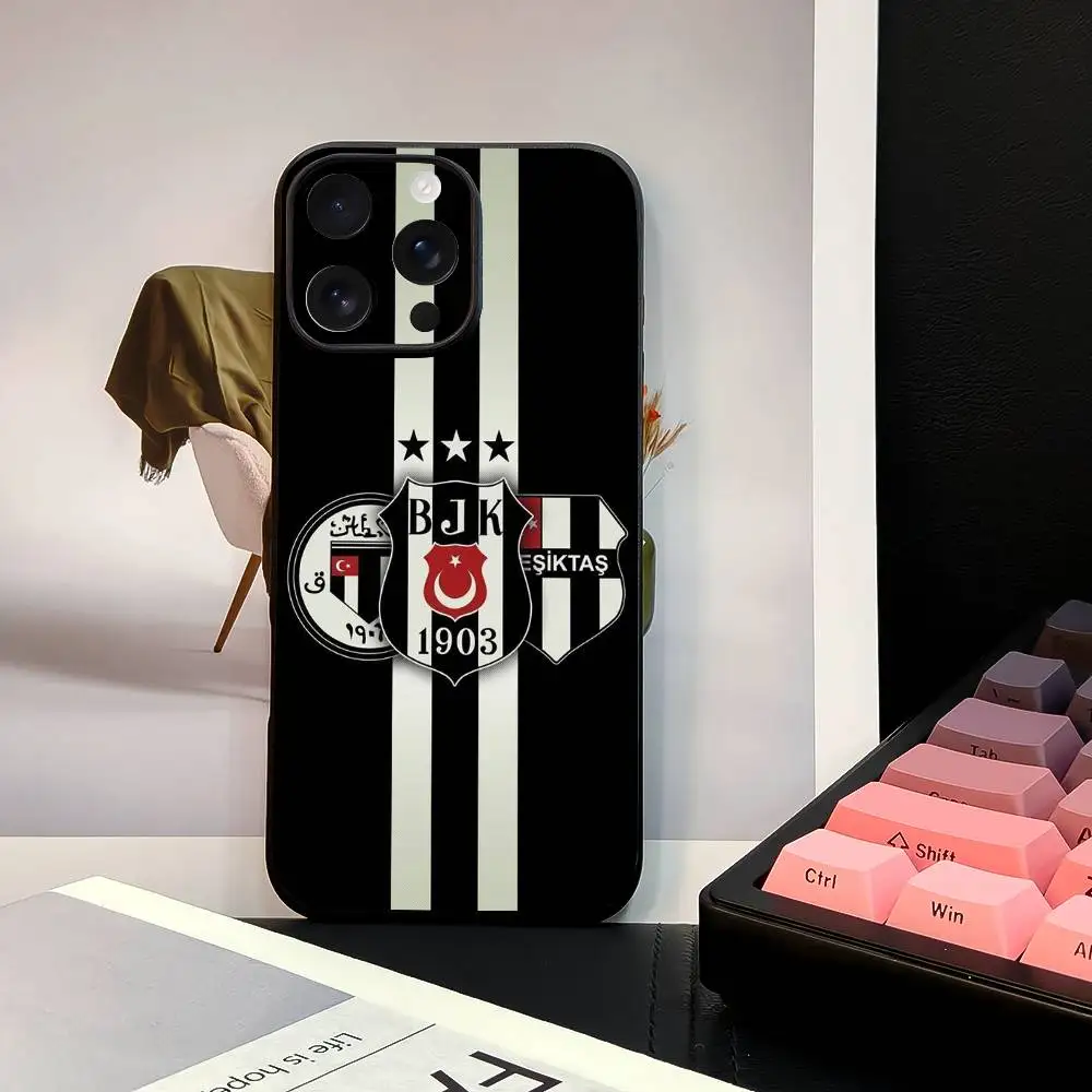 Funda para teléfono Fashions B-BesiktasS BJK, elegante funda de TPU negra mate para 11-16. Antideslizante y resistente al desgaste