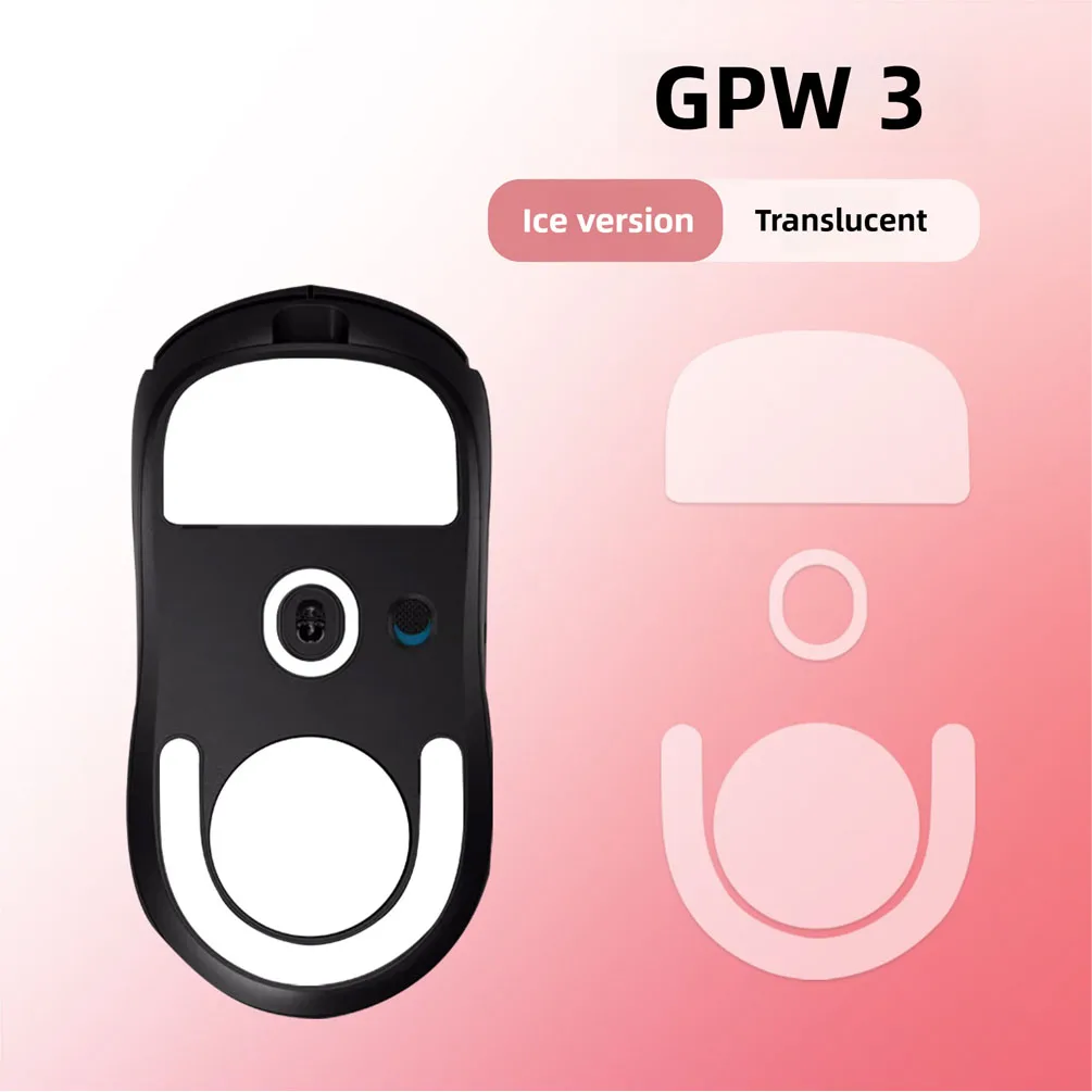 Patins de souris GPW 3.0 pour souris de jeu sans fil Logitech G Pro X Superlight 2, bords arrondis et incurvés en PTFE, glisse à faible Friction