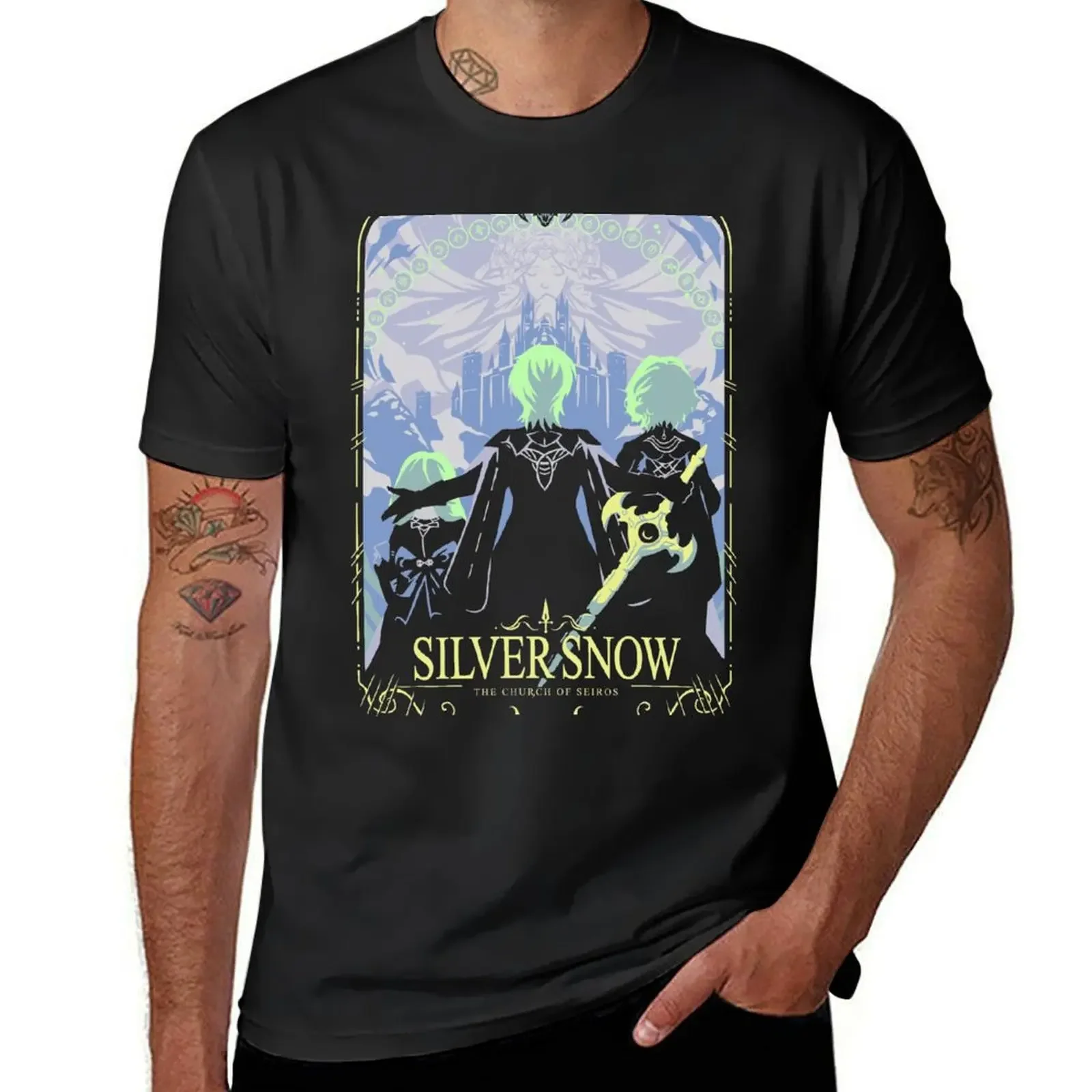 Silver Snow T-Shirt anime vintage t shirts basketball graphic tees oversized mens fashion