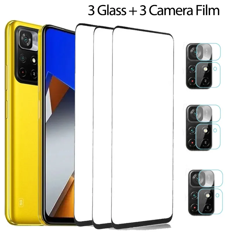 poco m6 pro, Poco F6 glass film for poco m4 pro tempered glass for xiaomi poco m4 pro screen protector poco m4 protection poco m6 m4 screen glass