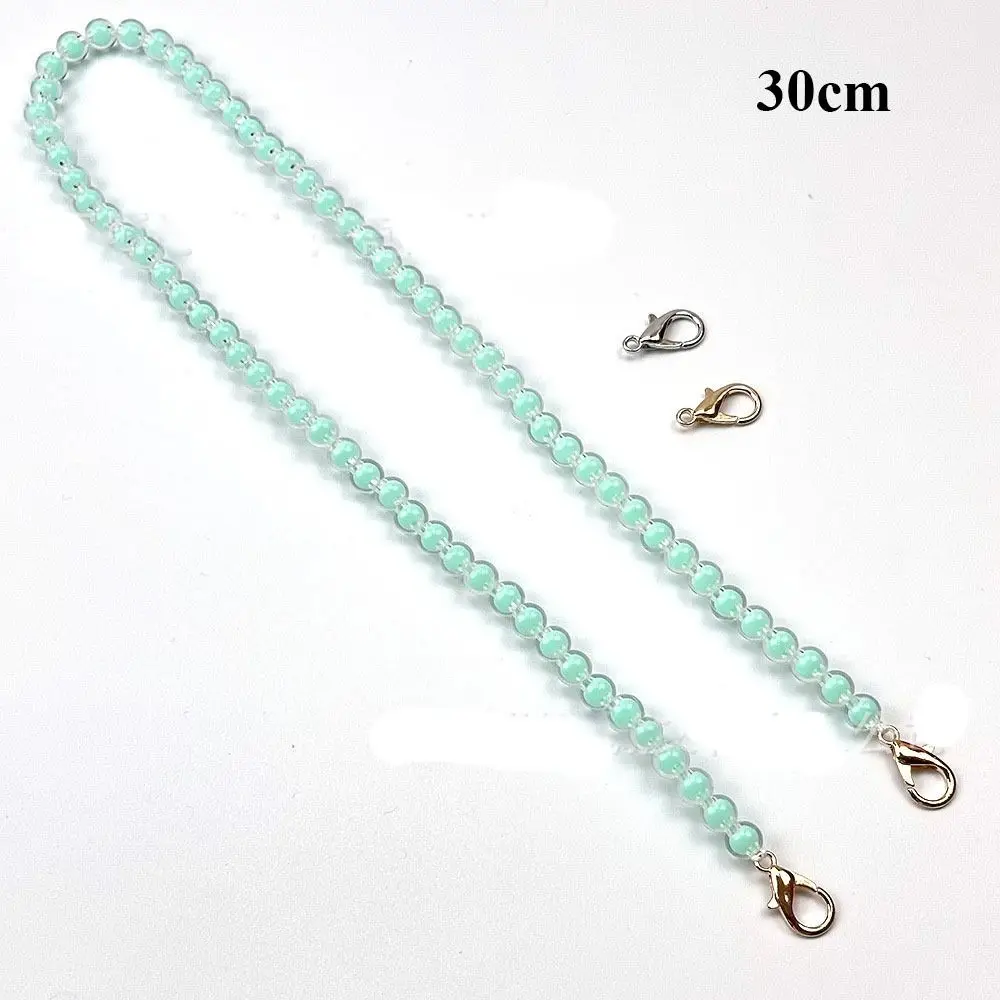 New 8mm Diameter Bead String Strap 10~100cm Handbag Handles Bead Belt DIY Bags Accessories